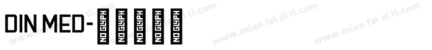 DIN MED字体转换